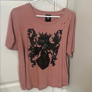 Pink Graphic Women's Top